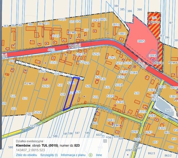 Działka budowlana Tuł, ul. Niemena. Zdjęcie 2