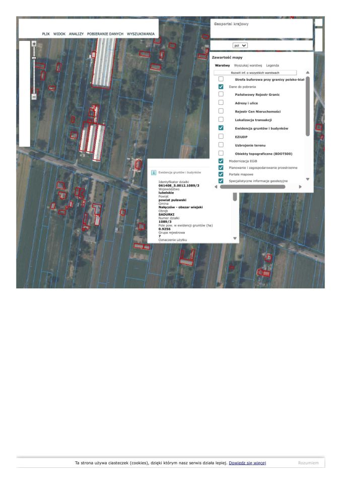Działka rolno-budowlana Sadurki. Zdjęcie 2
