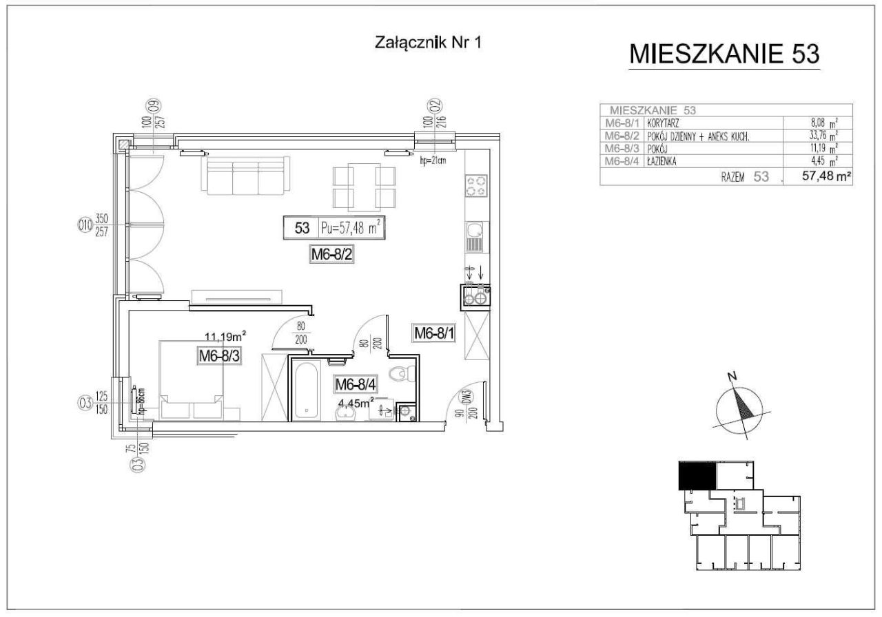 Mieszkanie 2-pokojowe Łuków, ul. Kresów Wschodnich. Zdjęcie 4