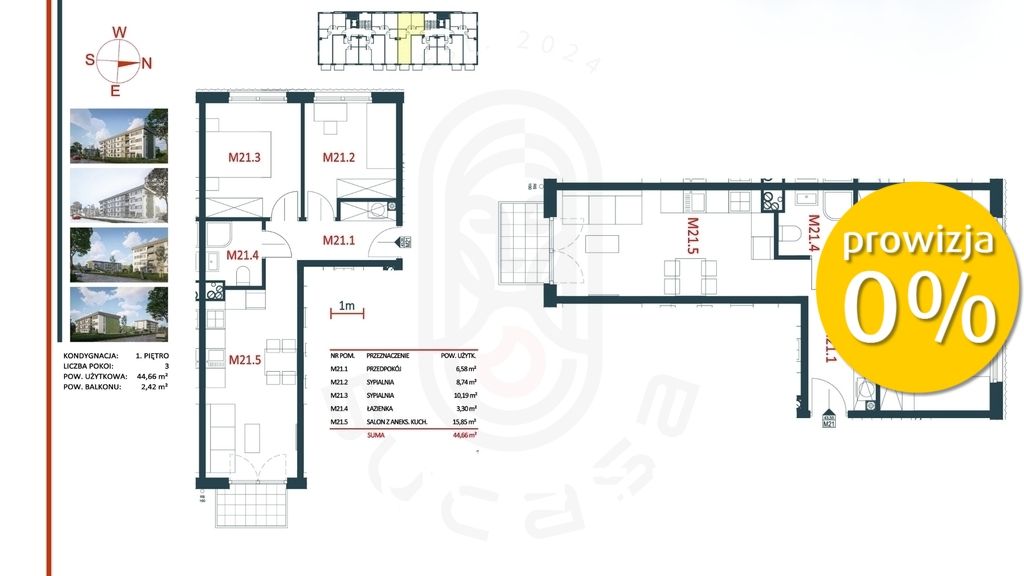 Mieszkanie 3-pokojowe Kraków, ul. Edwarda Szymańskiego. Zdjęcie 2