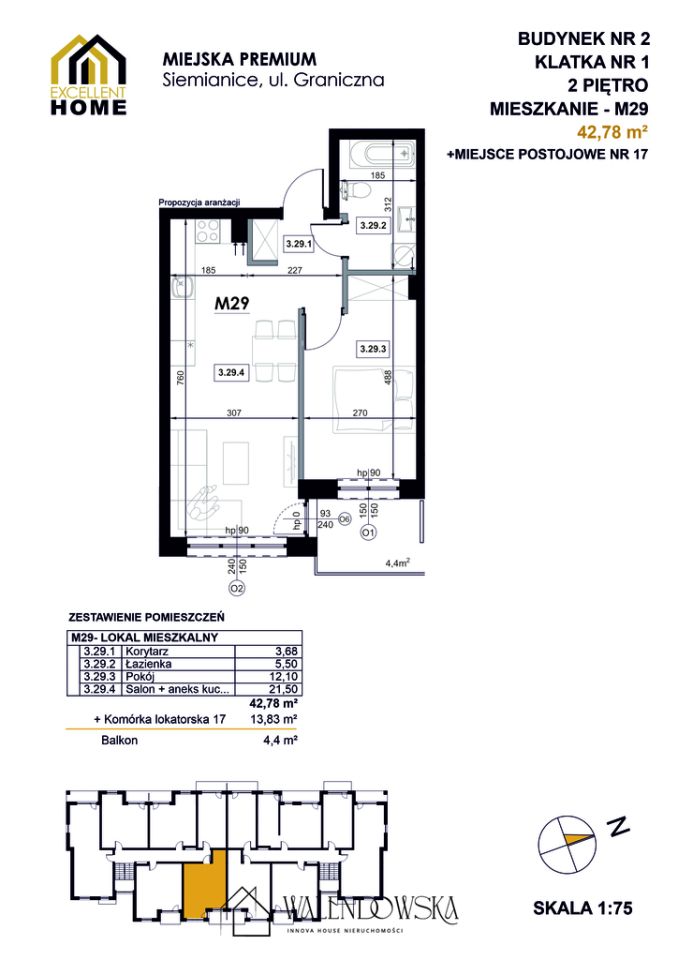 Mieszkanie 2-pokojowe Siemianice. Zdjęcie 3