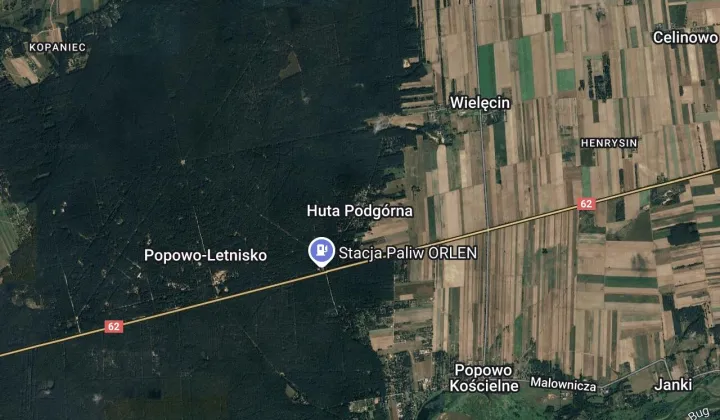 Działka leśna Huta Podgórna