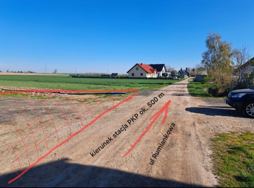 Działka budowlana Rogów Sobócki, ul. Rumiankowa. Zdjęcie 5