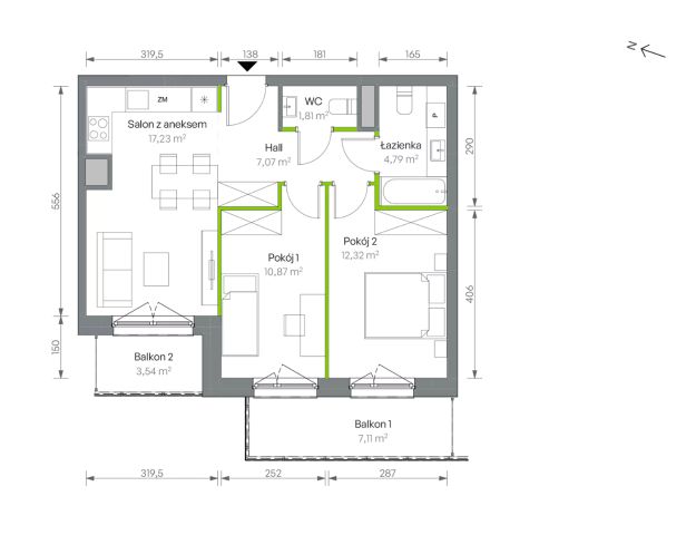 Mieszkanie 3-pokojowe Warszawa Targówek, ul. Oliwska. Zdjęcie 16