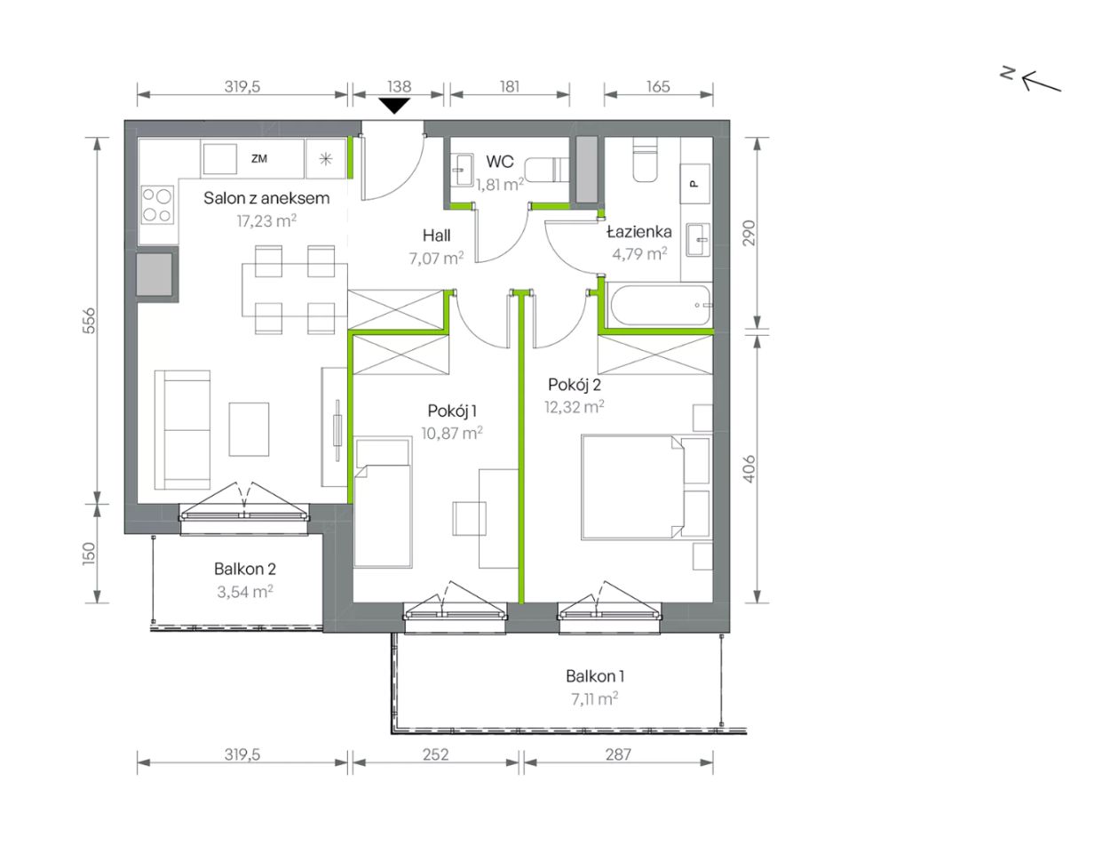 Mieszkanie 3-pokojowe Warszawa Targówek, ul. Oliwska. Zdjęcie 16