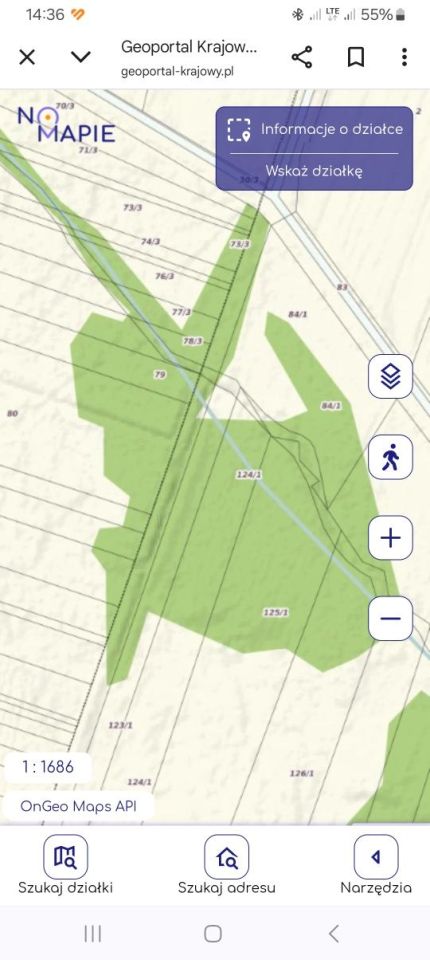 Działka rolna Żuków