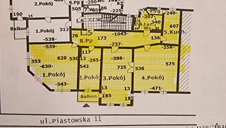 Mieszkanie 4-pokojowe Legnica Centrum, ul. Piastowska. Zdjęcie 8