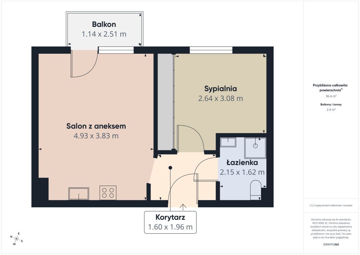 Mieszkanie 2-pokojowe Wejherowo, ul. Jana Kotłowskiego. Zdjęcie 12