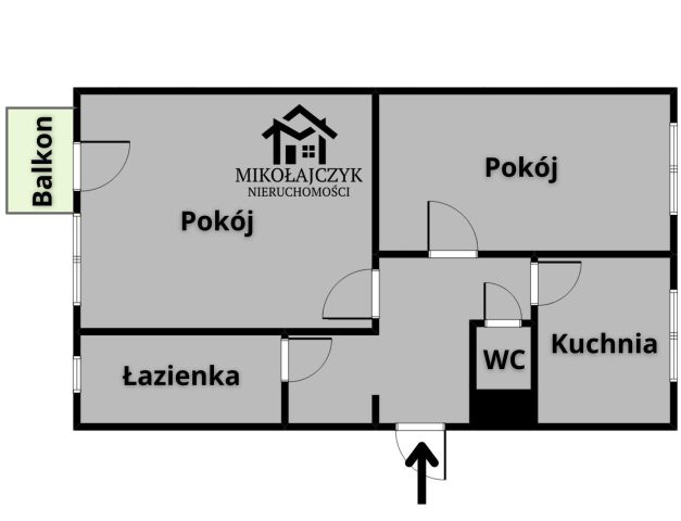 Mieszkanie 2-pokojowe Bartoszyce, ul. Ogrodowa. Zdjęcie 10