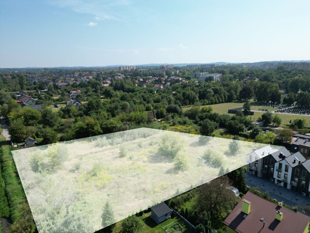 Działka budowlana Kraków Bieżanów, ul. Podmiłów. Zdjęcie 2