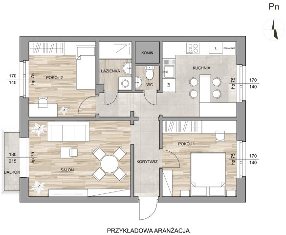 Mieszkanie 3-pokojowe Tuszyn, ul. Rzgowska. Zdjęcie 1