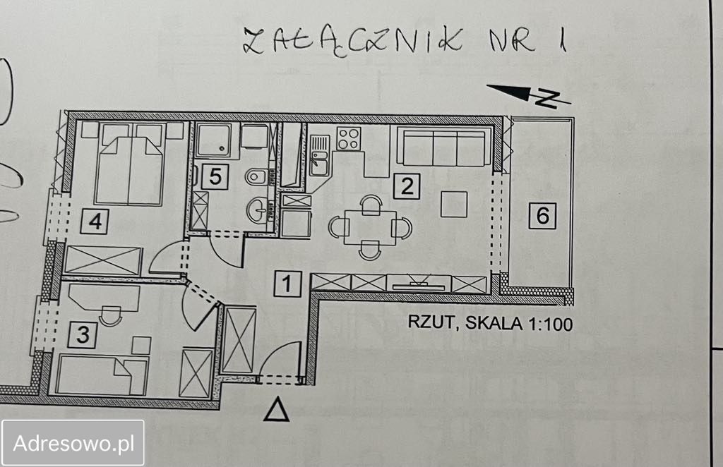 Mieszkanie 3-pokojowe Rzeszów Wilkowyja, ul. Bałtycka. Zdjęcie 5