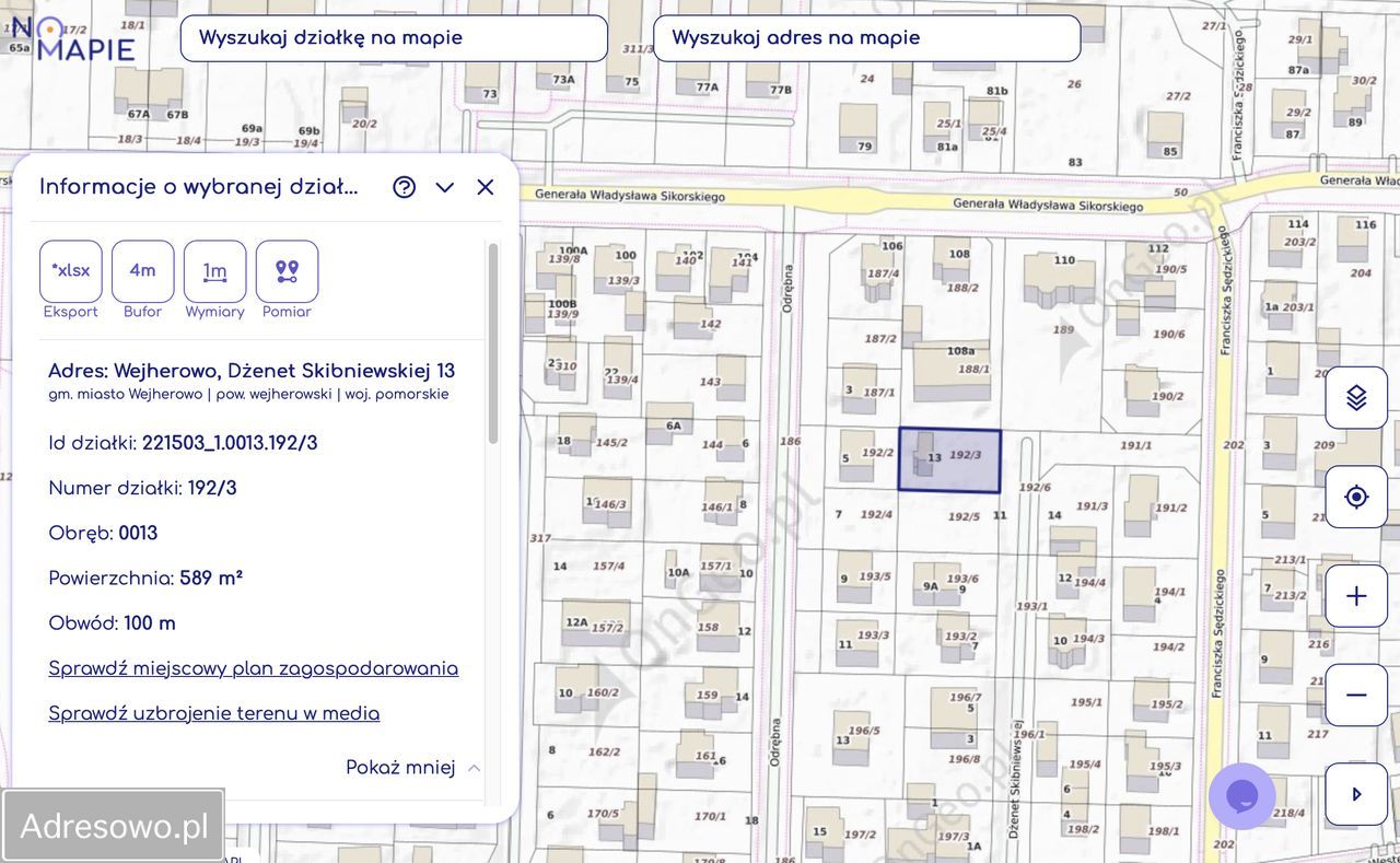 Działka budowlana Wejherowo Śmiechowo, ul. Dżenet Skibniewskiej. Zdjęcie 2