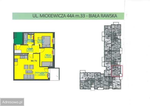 Mieszkanie 3-pokojowe Biała Rawska, ul. Mickiewicza. Zdjęcie 1