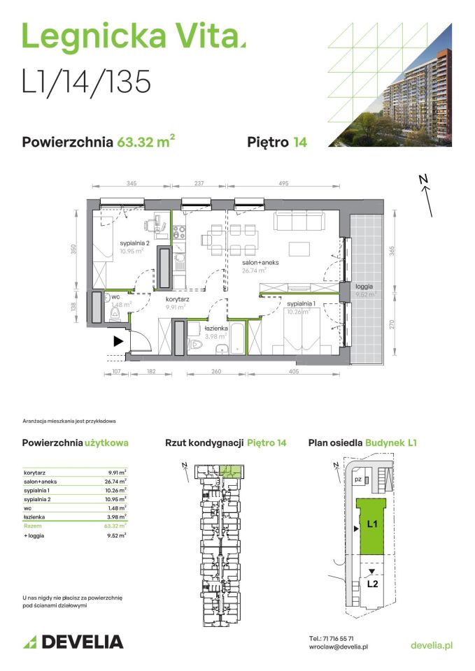 Mieszkanie 3-pokojowe Wrocław Popowice, ul. Legnicka. Zdjęcie 8