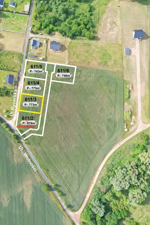 Działka budowlana Recz, ul. Wolności. Zdjęcie 2
