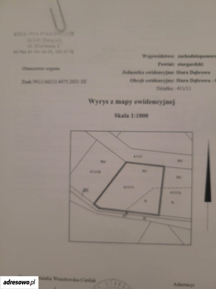 Działka rolno-budowlana Stara Dąbrowa. Zdjęcie 2