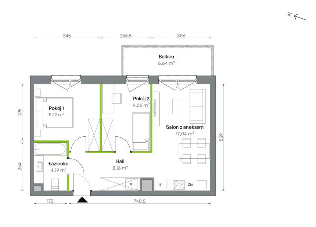 Mieszkanie 3-pokojowe Warszawa Targówek, ul. Oliwska. Zdjęcie 16