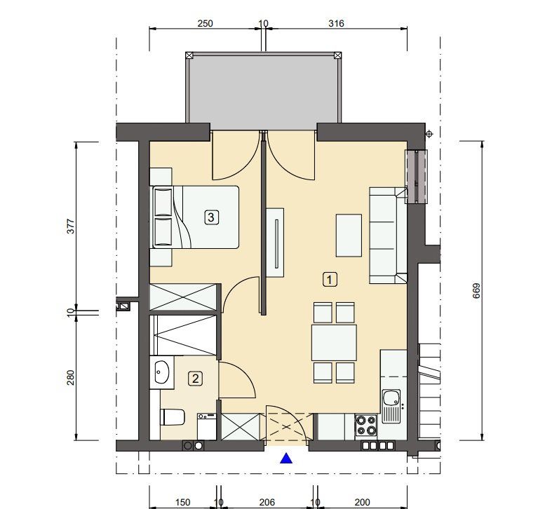 Mieszkanie 2-pokojowe Szklarska Poręba. Zdjęcie 15