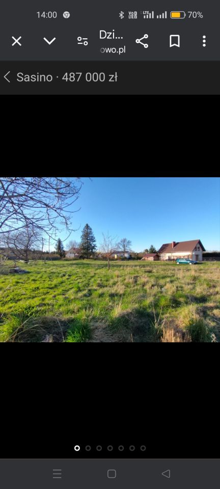 Działka budowlana Sasino Sasiniec, ul. Brukowa. Zdjęcie 4