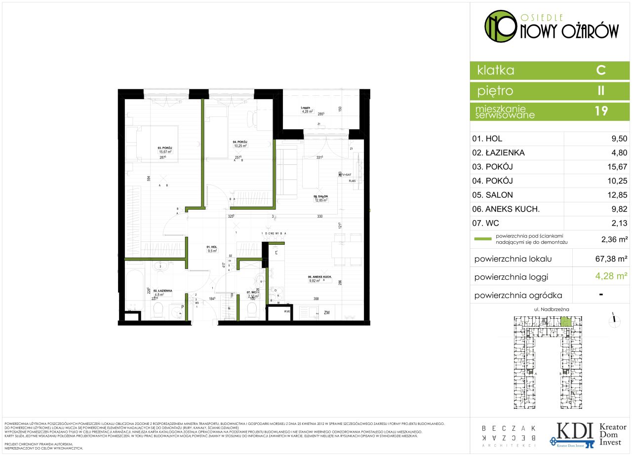 Mieszkanie 3-pokojowe Ożarów Mazowiecki, ul. Nadbrzeżna. Zdjęcie 8