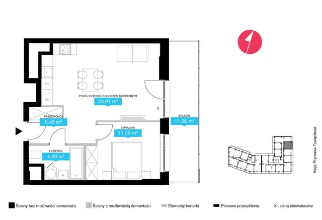 Mieszkanie 2-pokojowe Warszawa Wola, ul. Gumińska. Zdjęcie 4
