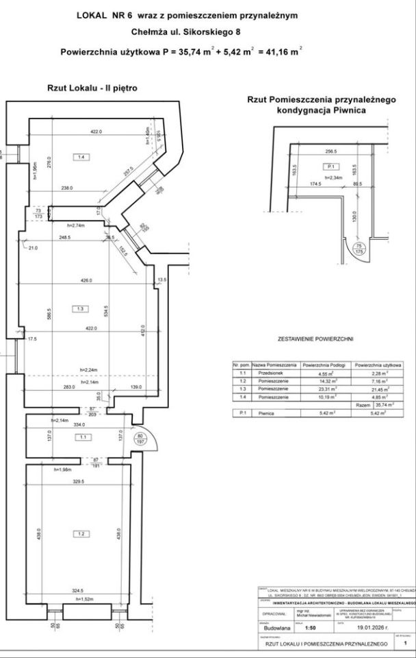 Mieszkanie 2-pokojowe Chełmża. Zdjęcie 7