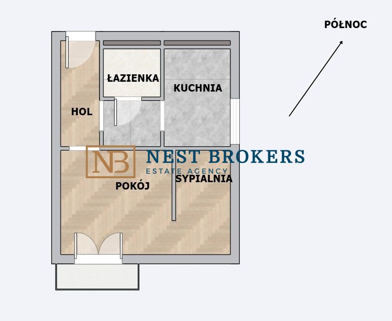 Mieszkanie 1-pokojowe Kraków Nowa Huta, os. Słoneczne. Zdjęcie 2