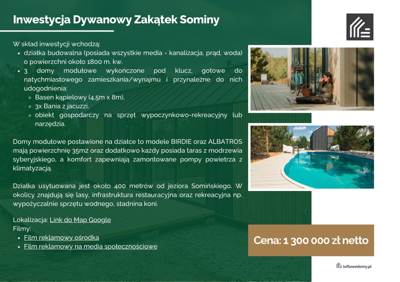 Działka budowlana Sominy. Zdjęcie 8