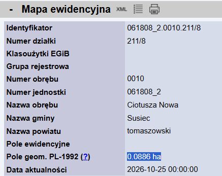 Działka budowlana Ciotusza Nowa Kolonia, Kędrawka. Zdjęcie 2