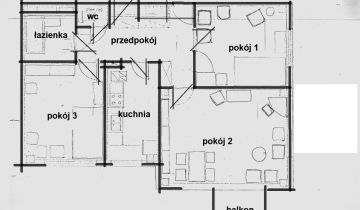 Mieszkanie 3-pokojowe Warszawa Śródmieście, ul. Inflancka