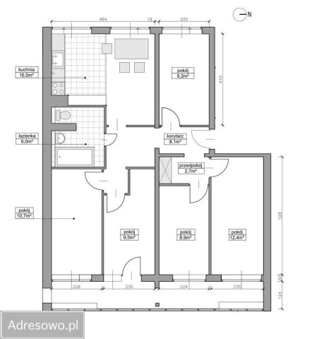 Mieszkanie 5-pokojowe Wrocław Fabryczna, ul. Bystrzycka. Zdjęcie 1
