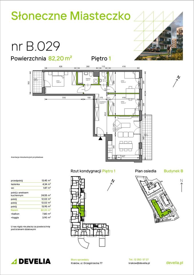 Mieszkanie 4-pokojowe Kraków Bieżanów, ul. Henryka i Karola Czeczów. Zdjęcie 7