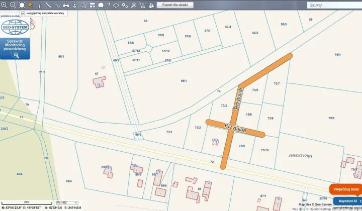 Działka budowlana Zaleszczyce