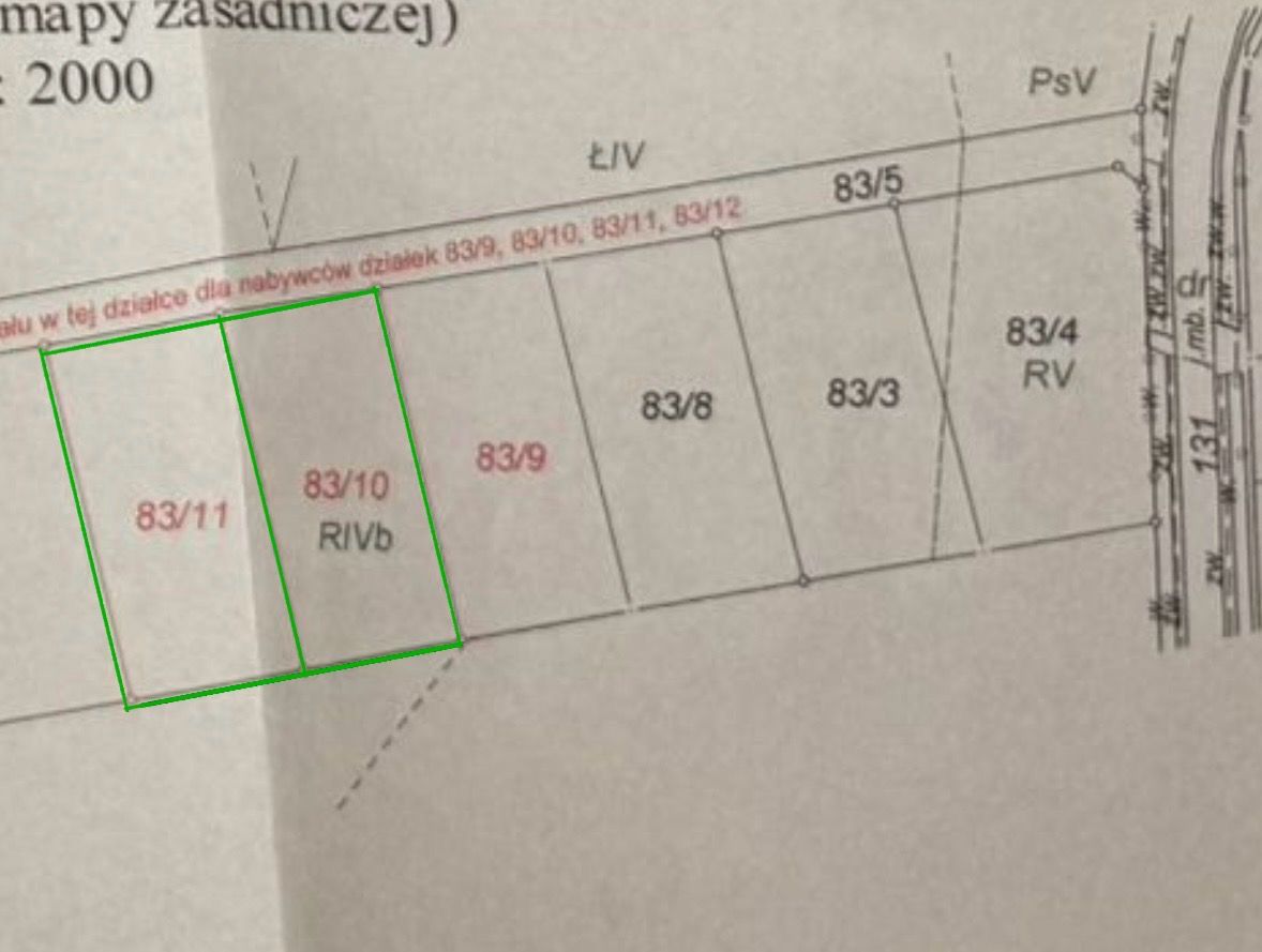 Działka budowlana Stary Gromadzyn. Zdjęcie 2