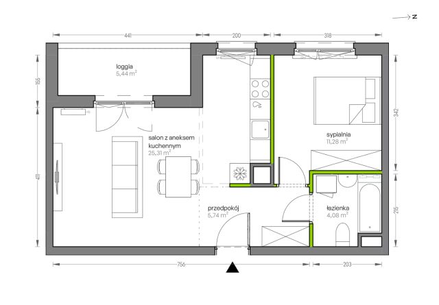 Mieszkanie 2-pokojowe Kraków Płaszów, ul. Myśliwska. Zdjęcie 25