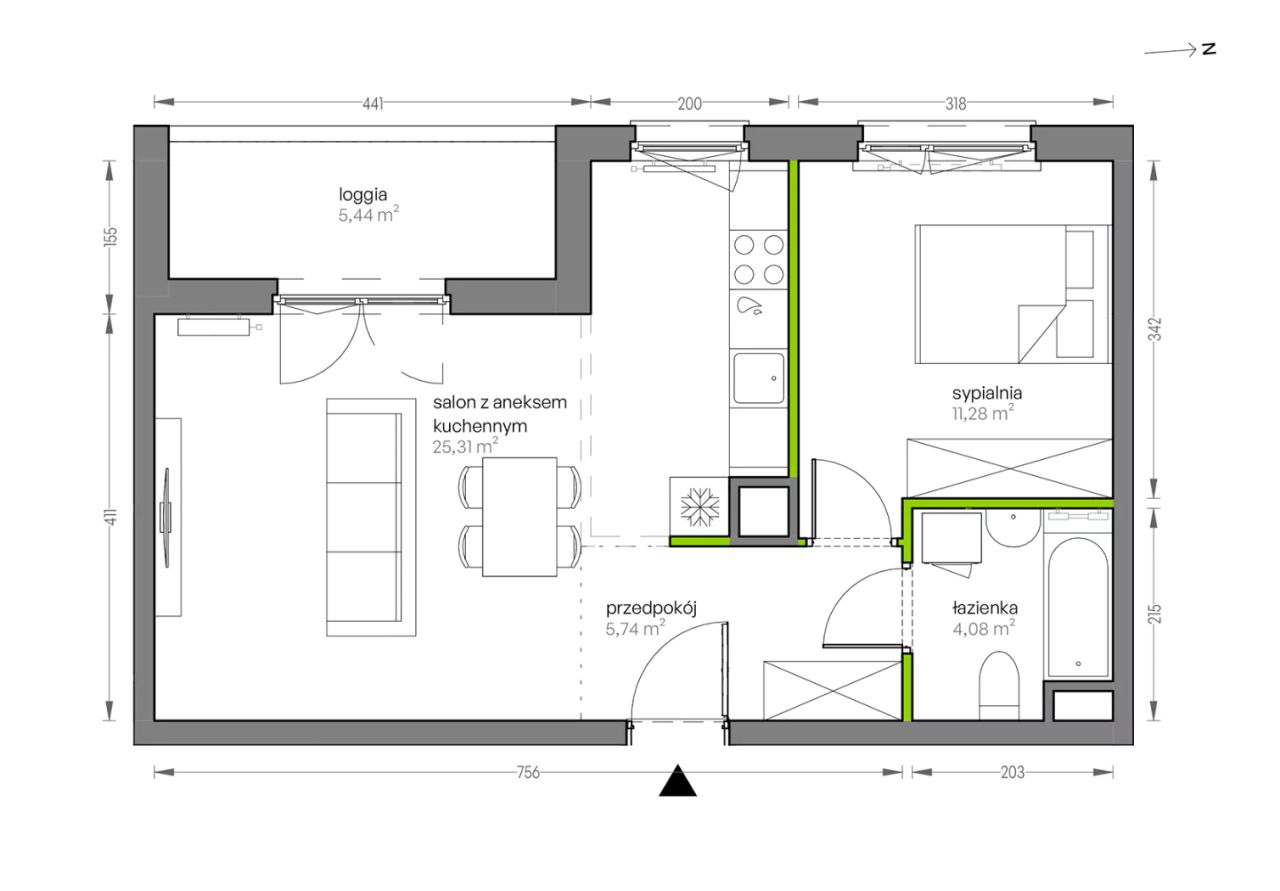 Mieszkanie 2-pokojowe Kraków Płaszów, ul. Myśliwska. Zdjęcie 25