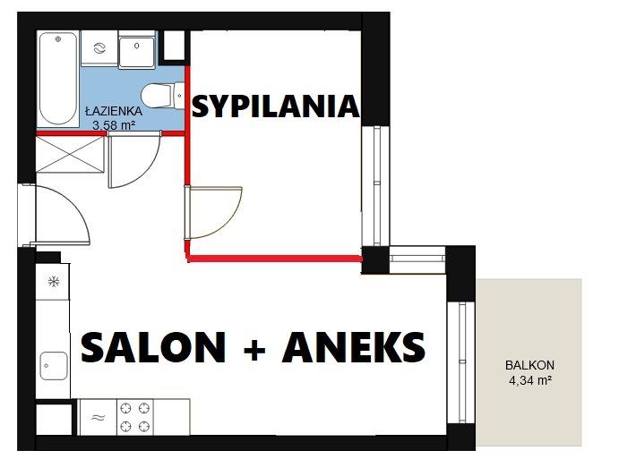 Mieszkanie 2-pokojowe Lublin. Zdjęcie 13