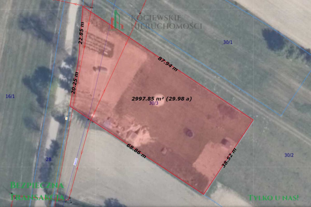 Działka budowlana Miradowo. Zdjęcie 2