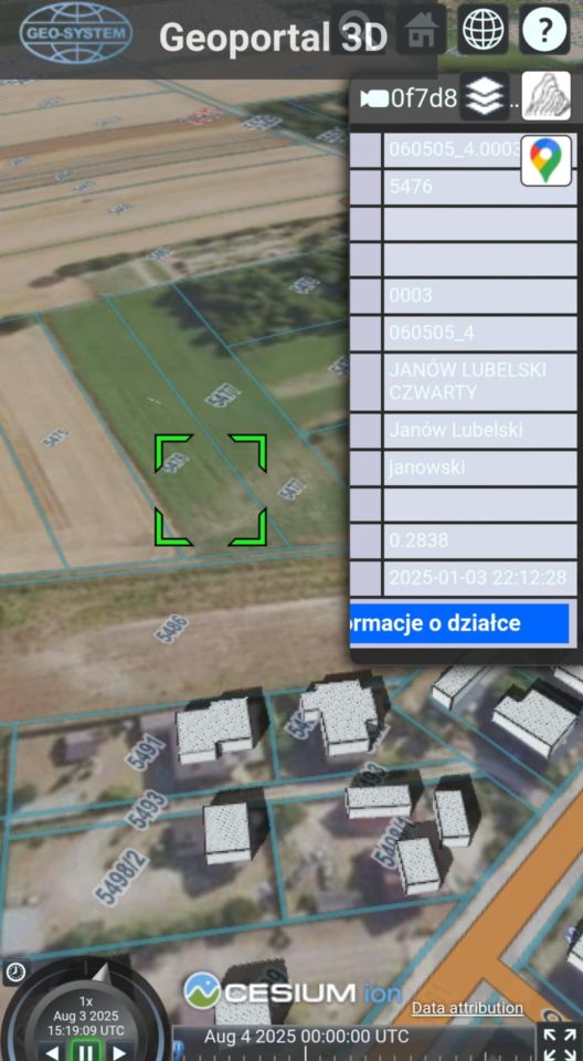 Działka rolno-budowlana Janów Lubelski Zaolszynie