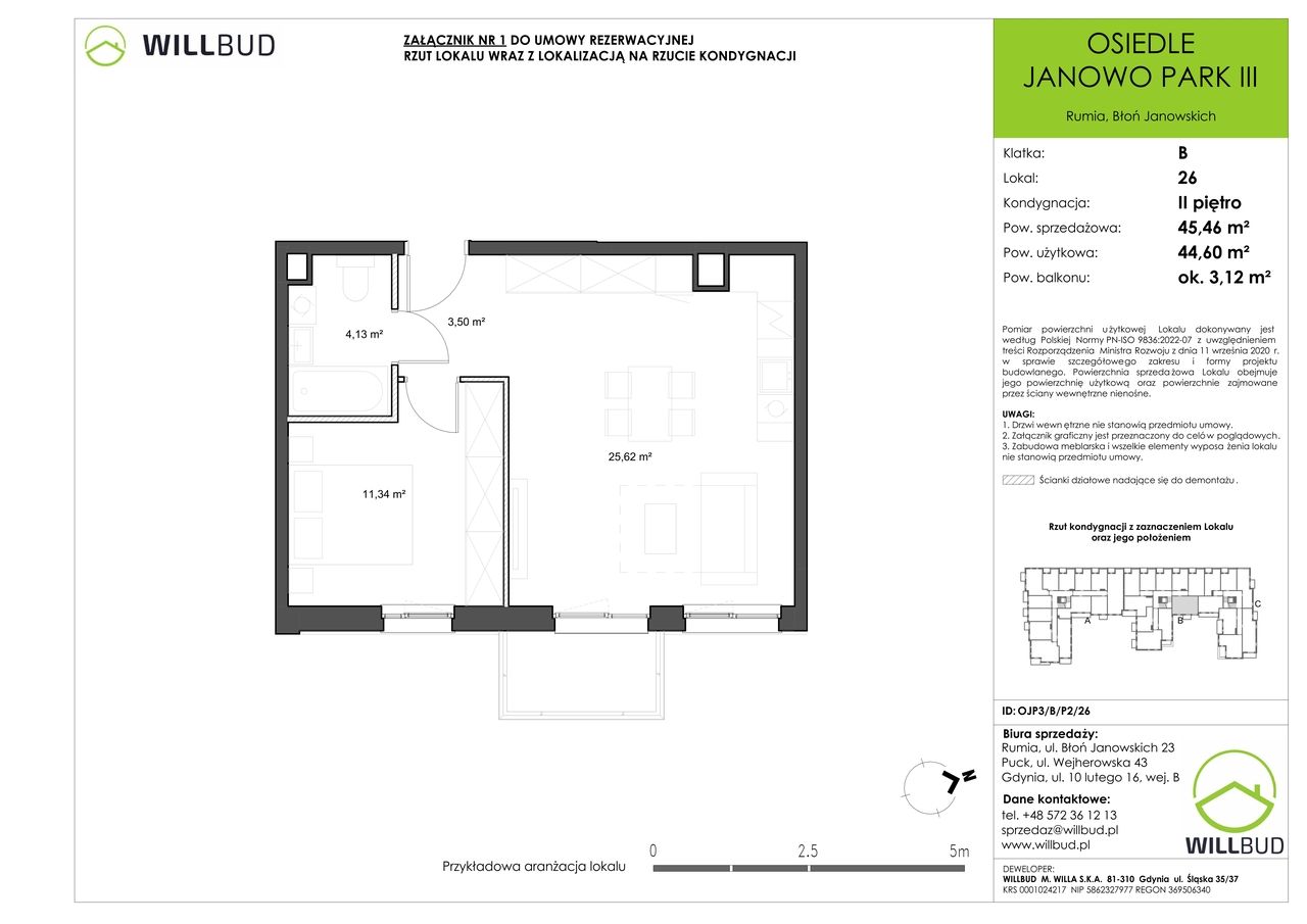 Mieszkanie 2-pokojowe Rumia Janowo, ul. Błoń Janowskich. Zdjęcie 7