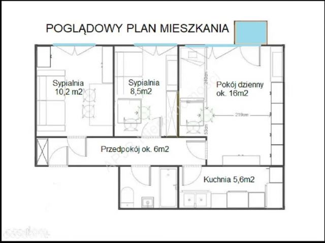 Mieszkanie 3-pokojowe Warszawa Bielany, ul. Przy Agorze. Zdjęcie 1