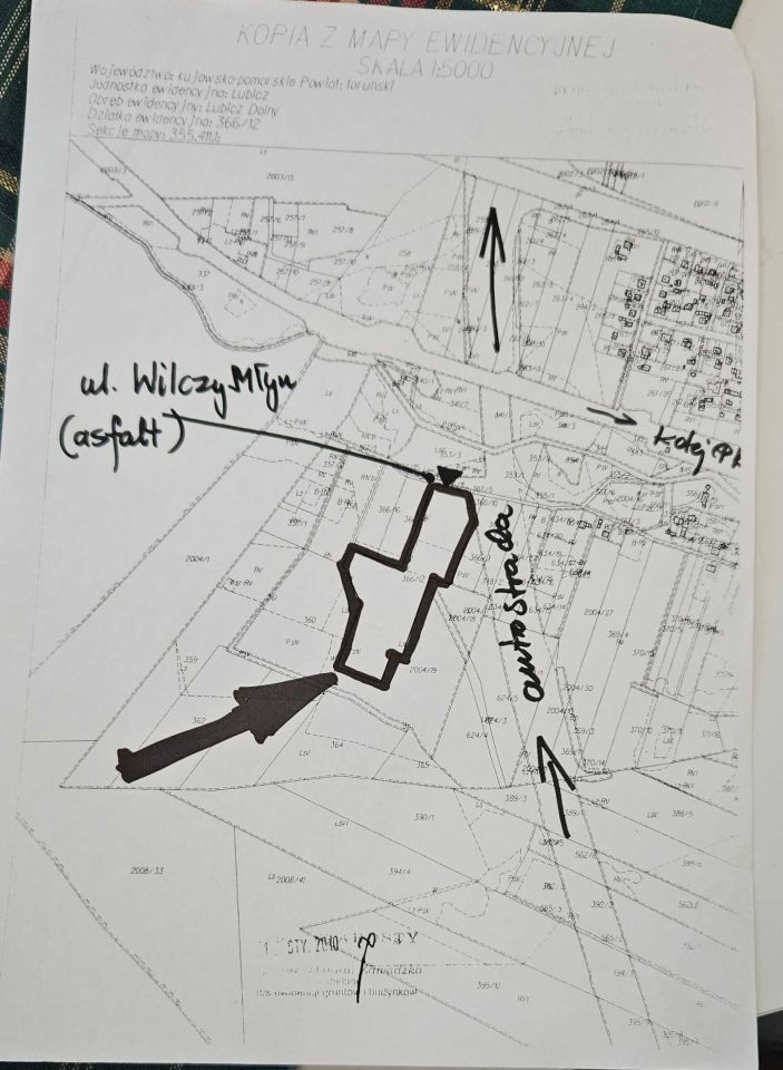 Działka rolno-budowlana Lubicz Dolny, ul. Wilczy Młyn. Zdjęcie 4
