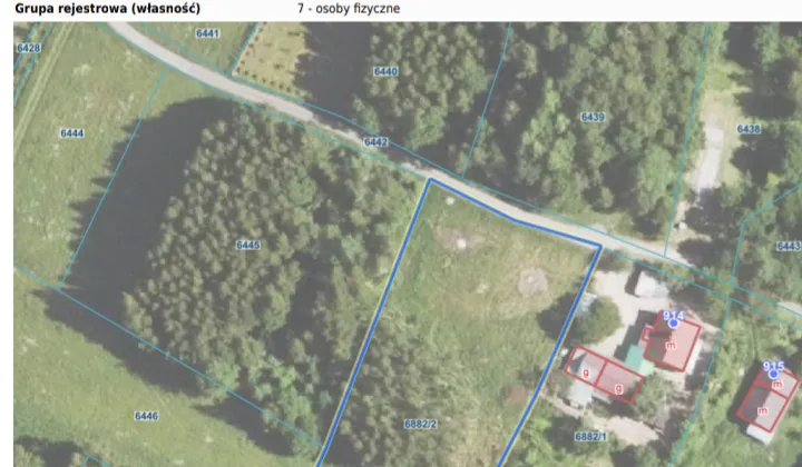 Działka budowlana Domaradz Poręby, Poręby