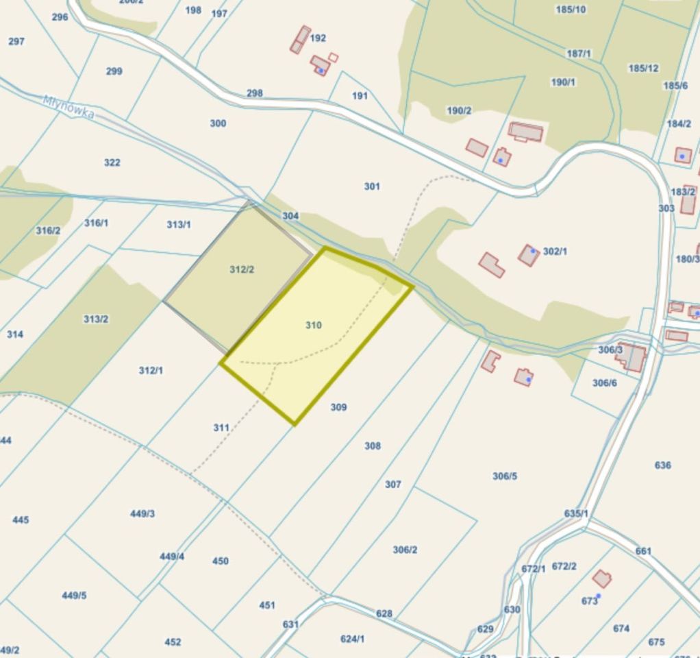 Działka rolna Bączal Dolny