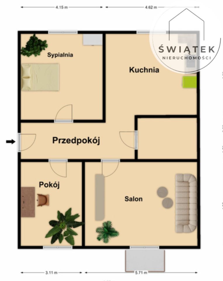 Mieszkanie 3-pokojowe Toruń, ul. Ignacego Łyskowskiego. Zdjęcie 12