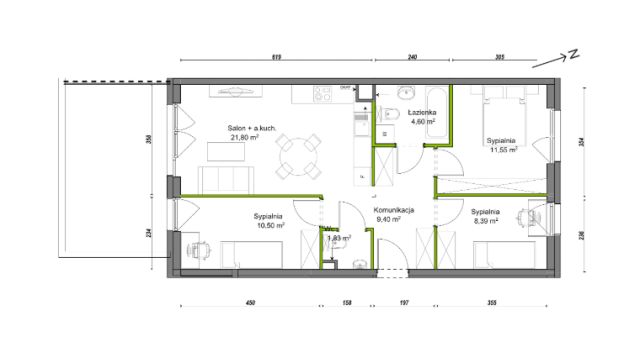 Mieszkanie 4-pokojowe Wrocław Ołtaszyn, ul. Orawska. Zdjęcie 8
