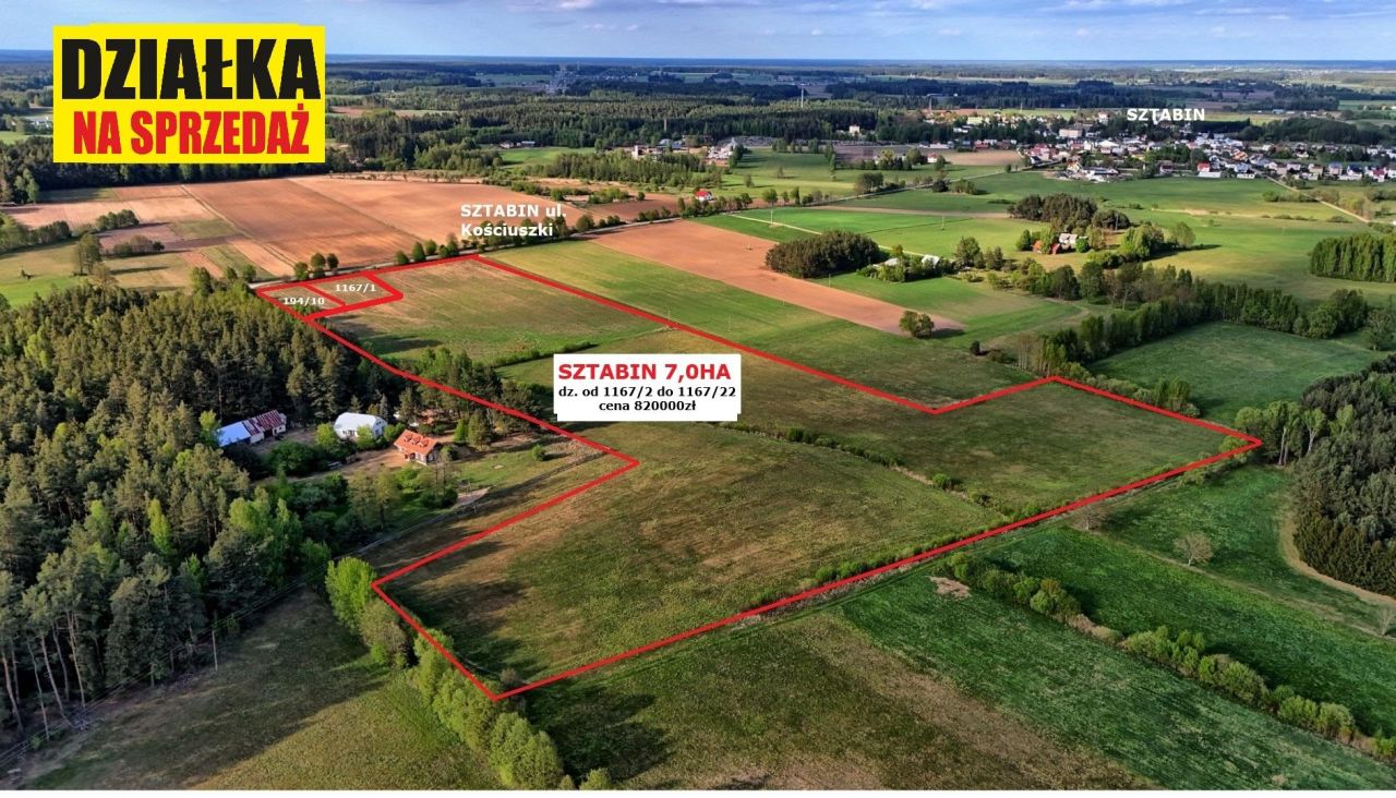 Działka rolno-budowlana Sztabin, ul. Kościuszki. Zdjęcie 6