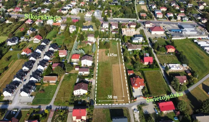 Działka inwestycyjna Rzeszów Biała, ul. Świętojańska