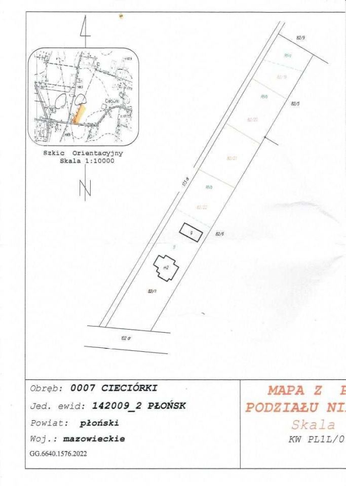 Działka budowlana Cieciórki. Zdjęcie 3